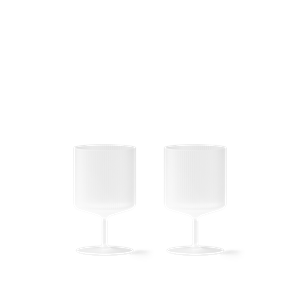 Ferm Living Ripple Wine Glass Set of 2 Frosted