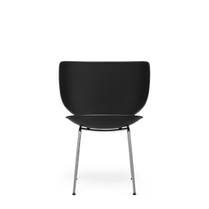 Moooi Hana Dining Chair Unupholstered Set of 2 Black/ Chrome