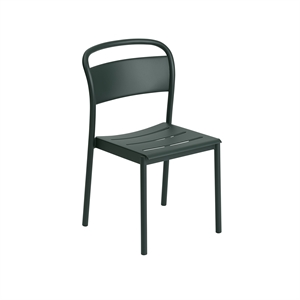 Muuto Linear Steel Dining Chair Dark Green