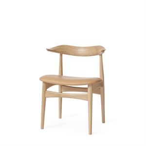 Warm Nordic Cow Horn Dining Chair Oak/Soavé