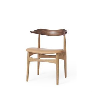 Warm Nordic Cow Horn Dining Chair Oak/Soavé