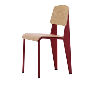 Vitra Standard Dining Chair Japanese Red/Oak