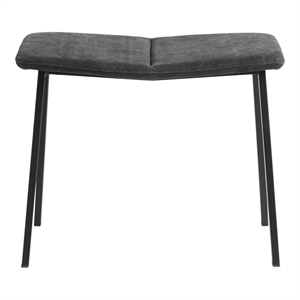 Muubs Chamfer Footstool Anthracite Anthracite/ Black