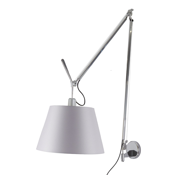 Artemide Tolomeo Mega Wall Lamp Satin Cm W Dimmer Andlight