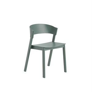 Muuto Cover Dining Chair w. Wood Base Green