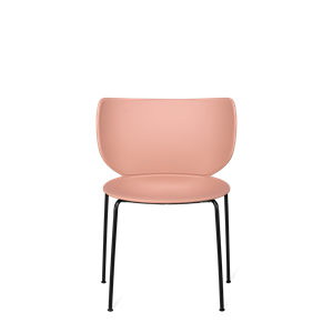 Moooi Hana Dining Chair Unpadded Set of 2 Dusty Pink/ Black Stackable