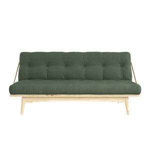 Karup Design Folk Sofa M. 5-Layer Mattress 756 Olive Green/Clear Lacquered