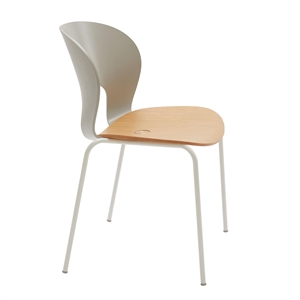 Magnus Olesen Ø Dining Chair White painted/Lacquered Oak/Gray