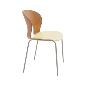 Magnus Olesen Ø Dining Chair Pale Sun/Lacquered Oak/Gray