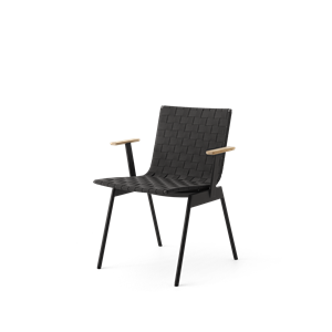 &Tradition Ville AV34 Outdoor Chair With Armrest Warm Black