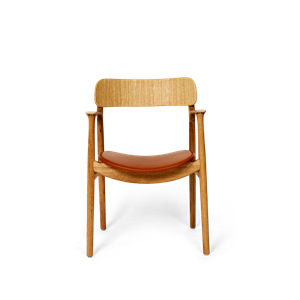 Bent Hansen Asger Dining Chair Upholstered Oak/Ranchero Whiskey