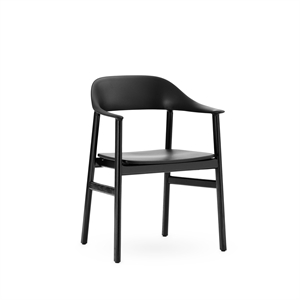 Normann Copenhagen Herit Dining Chair w. Armrests Black Oak