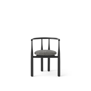 New Works Bukowski Dining Chair Black & Pure Linen 080