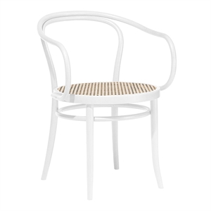 TON No 30 Dining Chair Rattan/ White