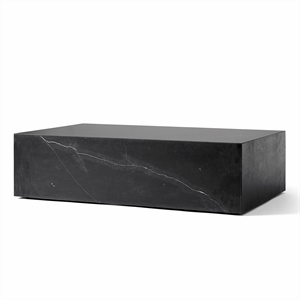 Audo Plinth Coffee Table Low Marquina Marble