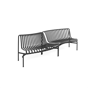 HAY Palissade Park Dining Bench In/Out Beginner Set 2 Pcs. Anthracite