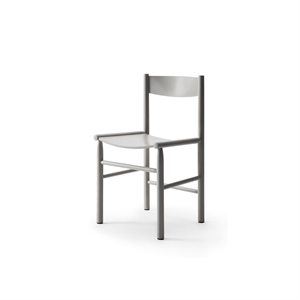 Nikari Linea Collection Akademia Dining Chair Gray Lacquered Birch