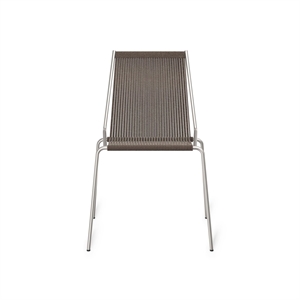 Thorup Copenhagen Noel Dining Chair Stainless Steel/ Dark Gray Wool