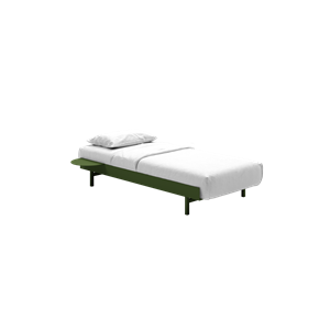 MOEBE Bed Bed Frame 90 cm Pine Green