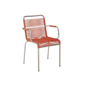 Fiam Mya Spaghetti Dining Chair with Armrest Orange