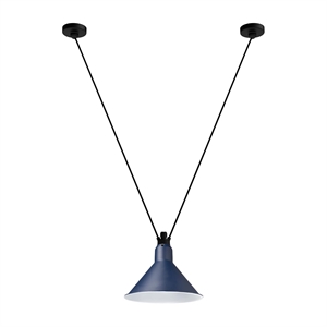 Lampe Gras N323 L Conic Pendant Black/ Blue