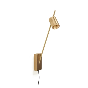 Trizo 21 Aude-Wall L Honeycomb Wall Lamp With Cord Brass