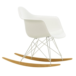 Vitra Eames Plastic RAR Armchair White/ Golden Maple