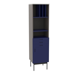 Hübsch Study Bookcase Dark Blue/ Gray