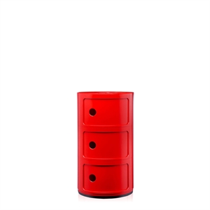 Kartell Componibili 3 Cabinet Red