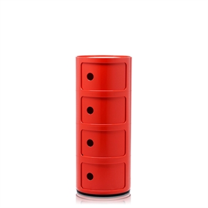 Kartell Componibili 4 Cabinet Red