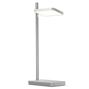 Pablo Talia Table Lamp Gray/ Silver with Wireless Charger