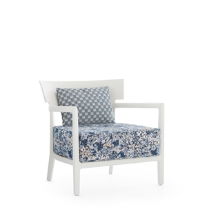 Kartell CARA MAT Liberty Artemis Outdoor Armchair White/ Blue
