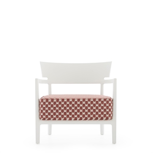 Kartell CARA MAT Liberty Obi Check Outdoor Armchair White/ Rust