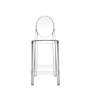 Kartell One More Bar Stool H65 Crystal