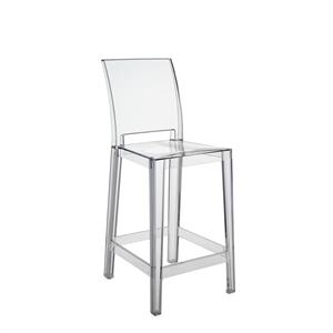 Kartell One More Please Bar Stool H65 Crystal