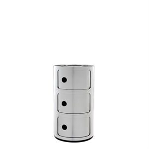 Kartell Componibili 3 Cabinet Chrome