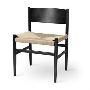 Mater Nestor Dining Chair Black Beech/Paper Yarn