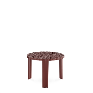 Kartell T-TABLE Side table Medium Burgundy