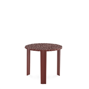 Kartell T-TABLE Side table Large Burgundy