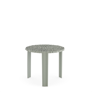 Kartell T-TABLE Side Table Large Green/Pewter