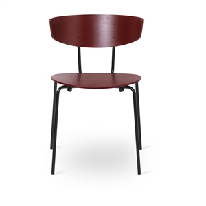 Ferm Living Herman Dining Table Chair Black/ Red Brown