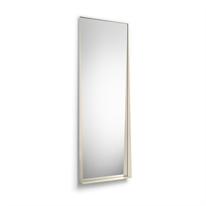 Please Wait to be Seated Beak Mirror Large Cream
