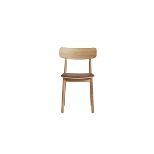 Woud Soma Dining Chair Upholstered 2 Pcs. Oiled Oak/Cognac