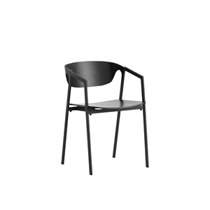 Woud SAC Dining Table Chair Black/ Oak