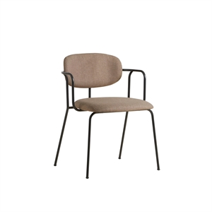 Woud Frame Dining Table Chair Black/ Taupe