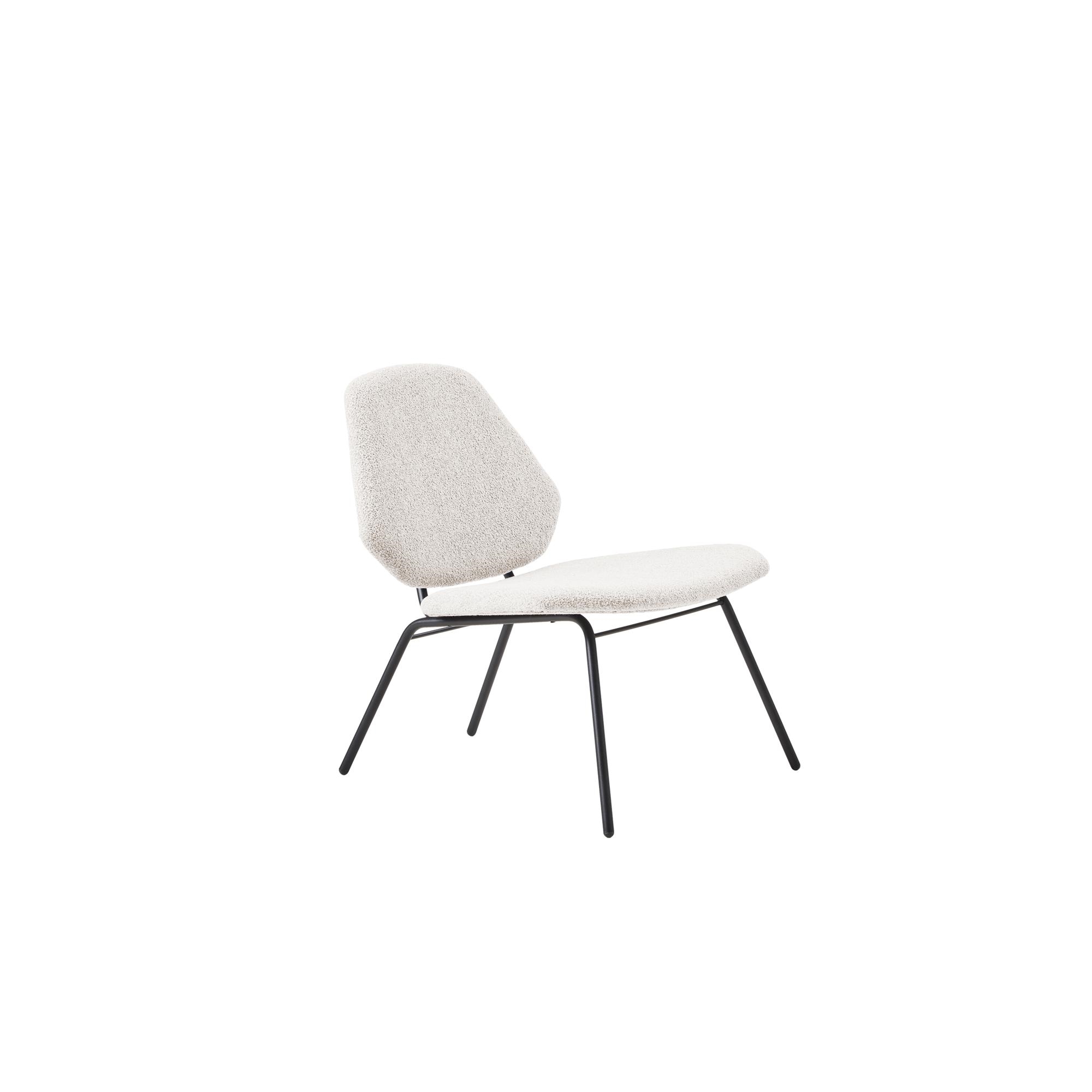 Woud Lean Lounge Chair Ivory