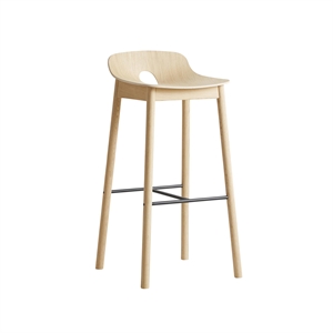 Woud Mono Bar Stool High Oak