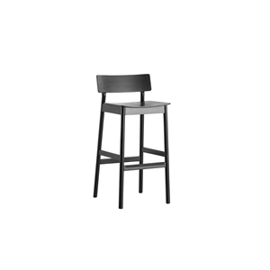 Woud Pause Bar Stool 2.0 High Black Ash