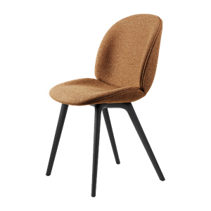 GUBI Beetle Dining Chair Plastic Leg Upholstered In Around Bouclé 032