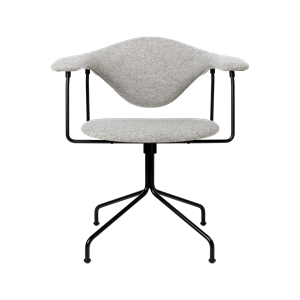 GUBI Masculo Office Chair Upholstered In Hallingdal 65 116 With Base In Black Semi Matt